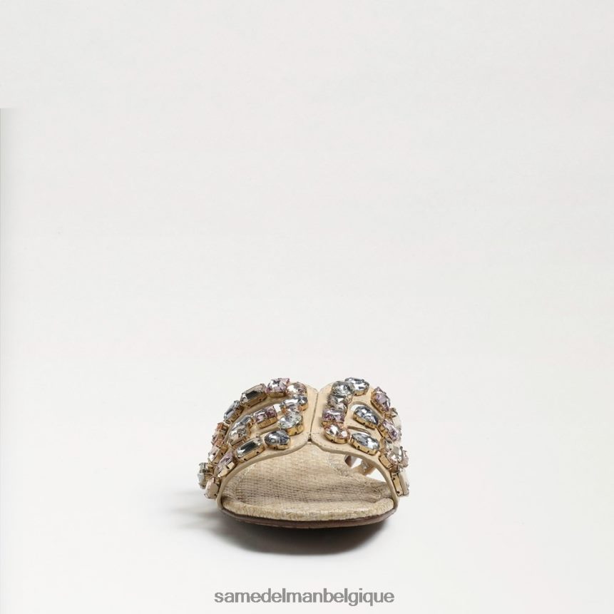 sandale à enfiler bay 16 Sam Edelman femmes cuir coquille d'oeuf JZ0XZ0535 chaussure