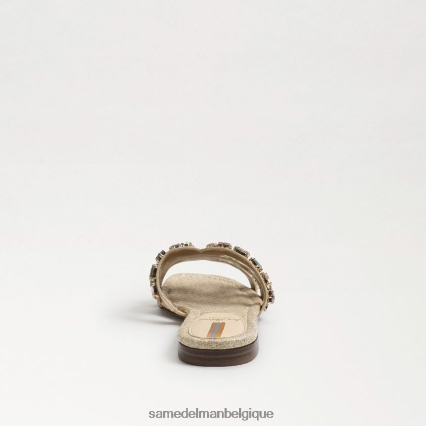 sandale à enfiler bay 16 Sam Edelman femmes cuir coquille d'oeuf JZ0XZ0535 chaussure