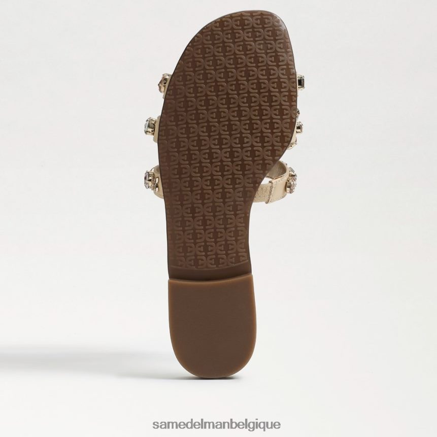 sandale à enfiler bay 16 Sam Edelman femmes cuir coquille d'oeuf JZ0XZ0535 chaussure