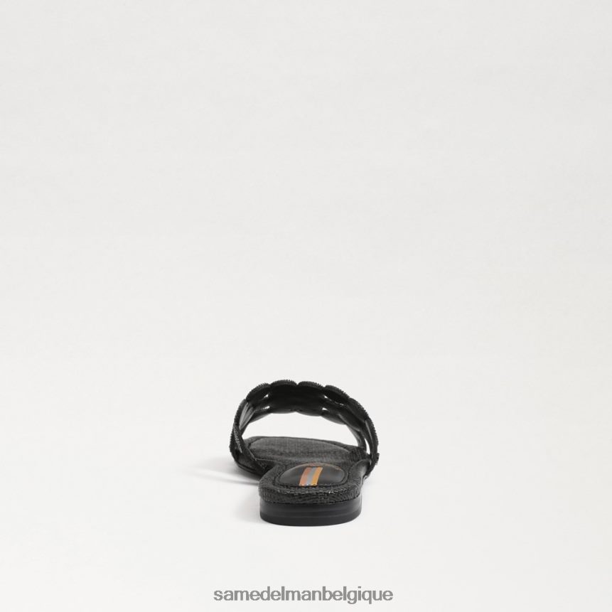 sandale à enfiler bay marche Sam Edelman femmes Suède noir JZ0XZ0606 chaussure