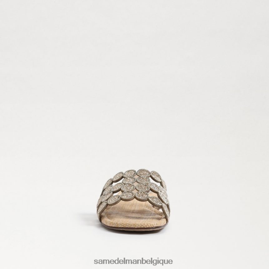 sandale à enfiler bay marche Sam Edelman femmes feuille d'or JZ0XZ0607 chaussure