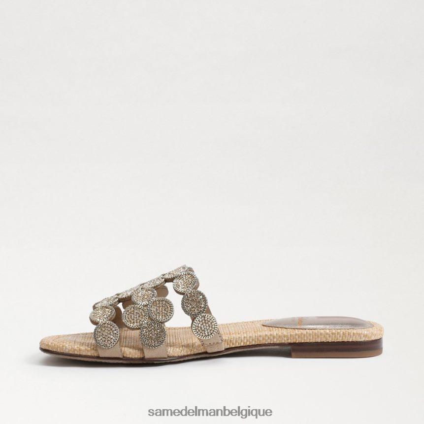 sandale à enfiler bay marche Sam Edelman femmes feuille d'or JZ0XZ0607 chaussure
