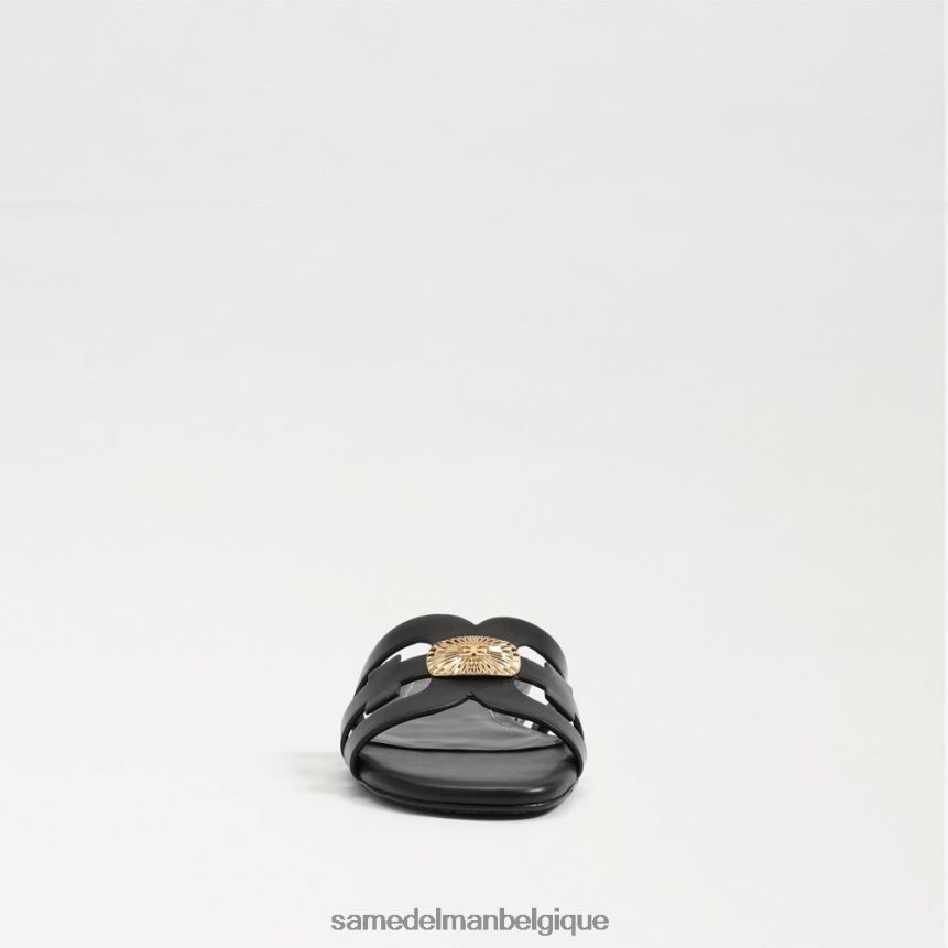 sandale à enfiler bay radiant Sam Edelman femmes Cuir noir JZ0XZ0575 chaussure