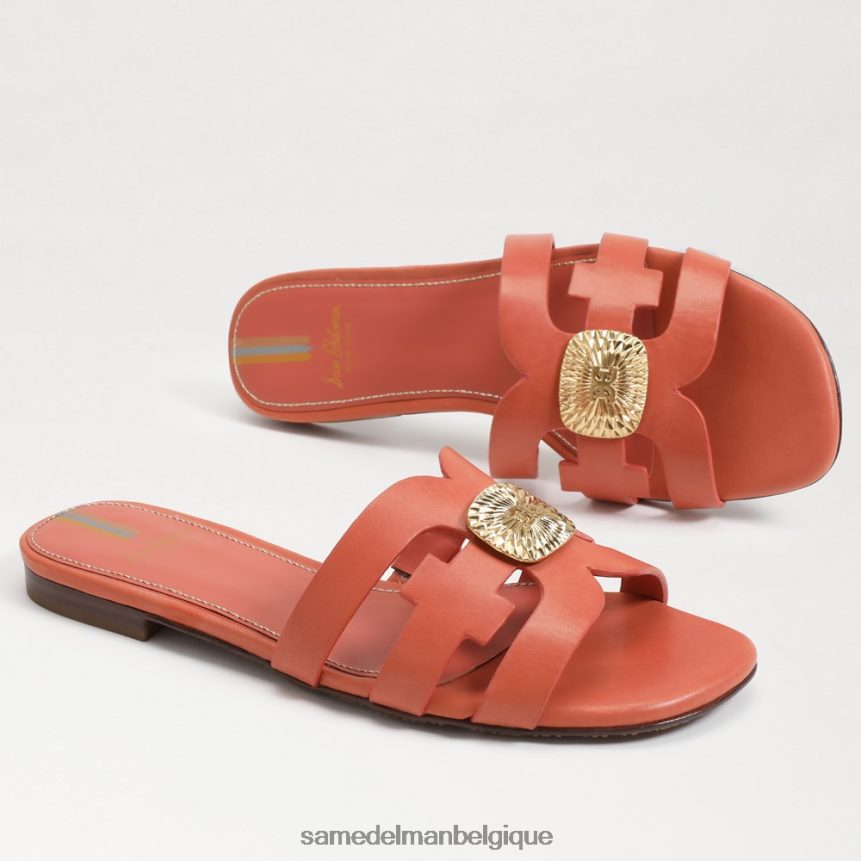 sandale à enfiler bay radiant Sam Edelman femmes rose terre cuite JZ0XZ0577 chaussure