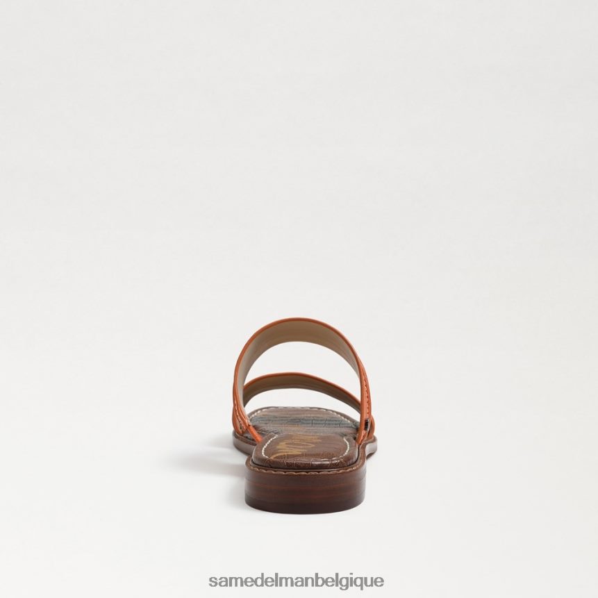 sandale à enfiler en maille haydee Sam Edelman femmes cuir orange classique JZ0XZ0864 chaussure
