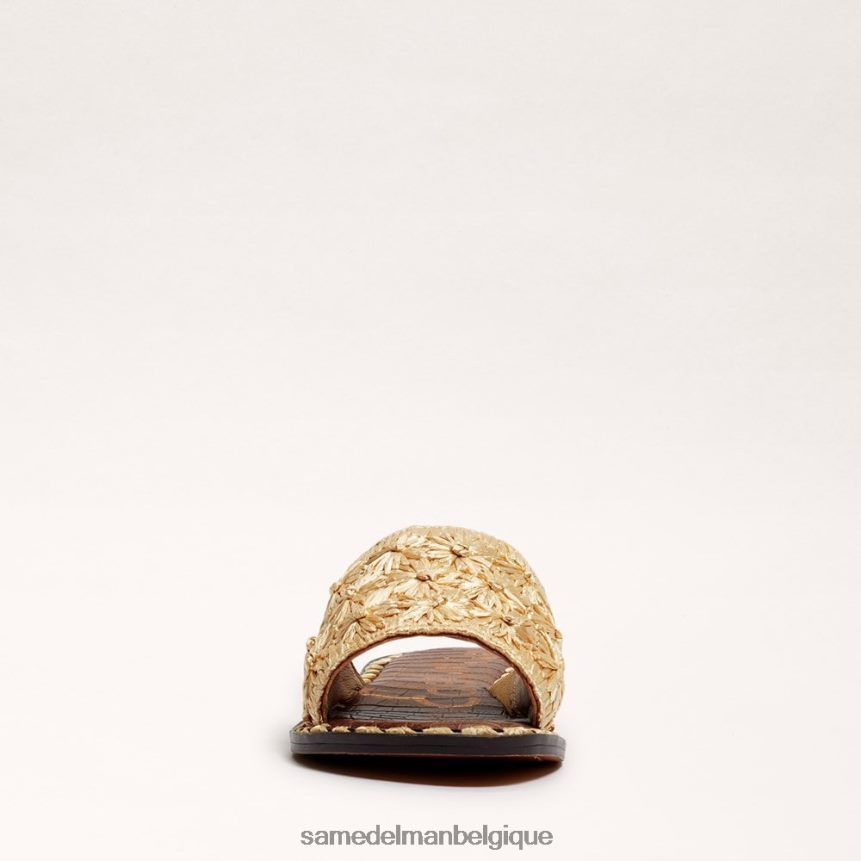 sandale à enfiler en raphia giovanna Sam Edelman femmes feuille d'or JZ0XZ071 chaussure