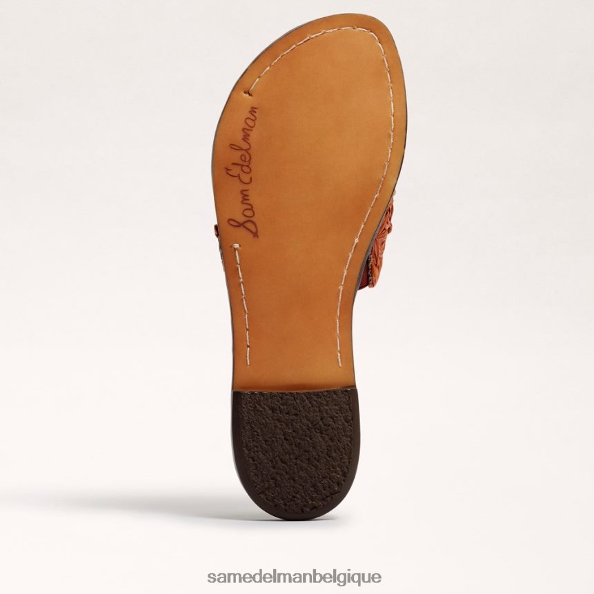 sandale à enfiler en raphia giovanna Sam Edelman femmes feuille d'or JZ0XZ071 chaussure