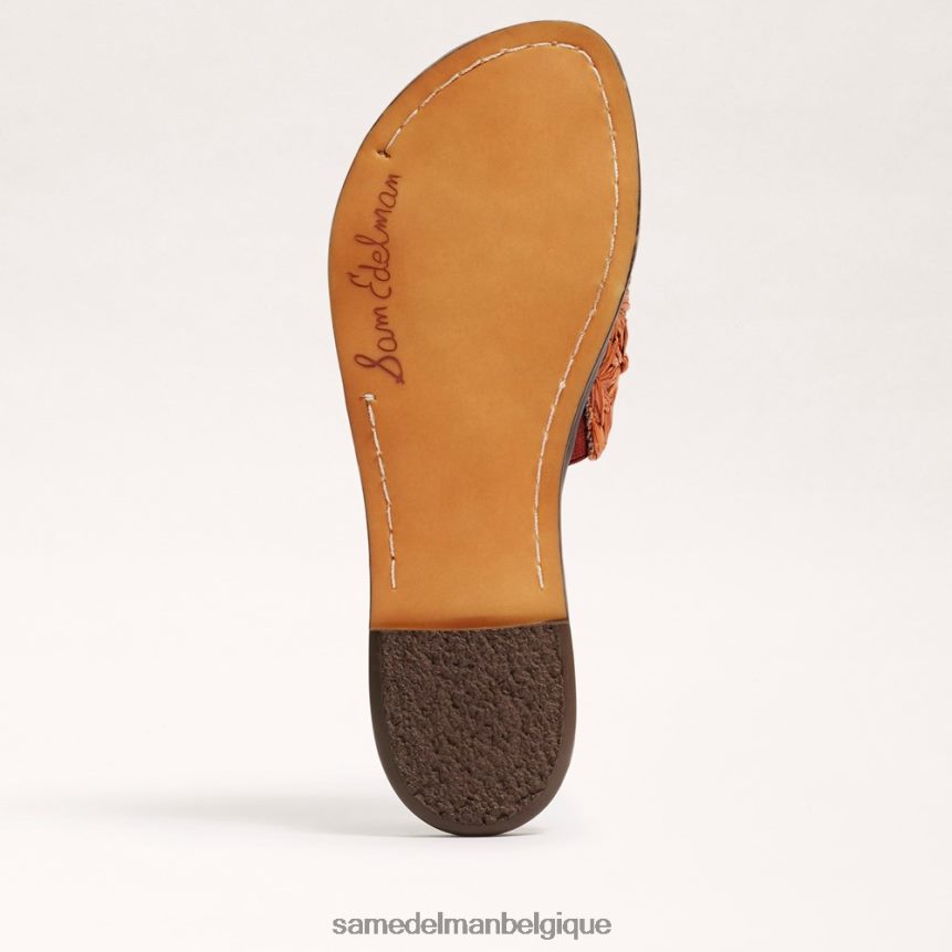sandale à enfiler en raphia giovanna Sam Edelman femmes rouille foncée JZ0XZ070 chaussure