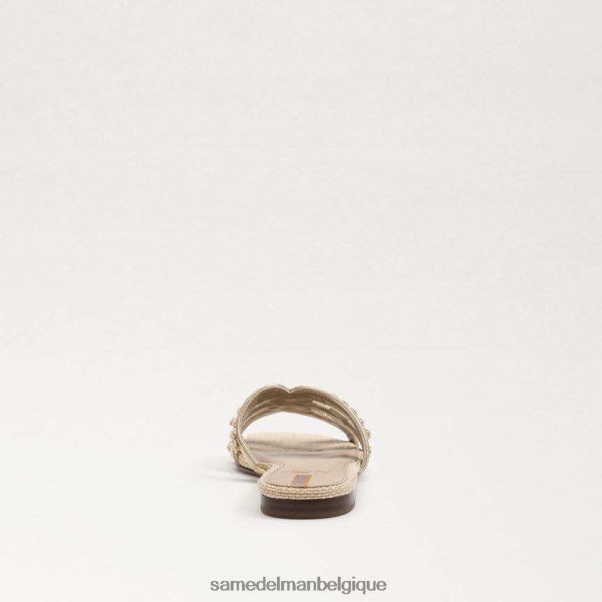 sandale à enfiler à fleurs de baie Sam Edelman femmes blé blanchi JZ0XZ0624 chaussure