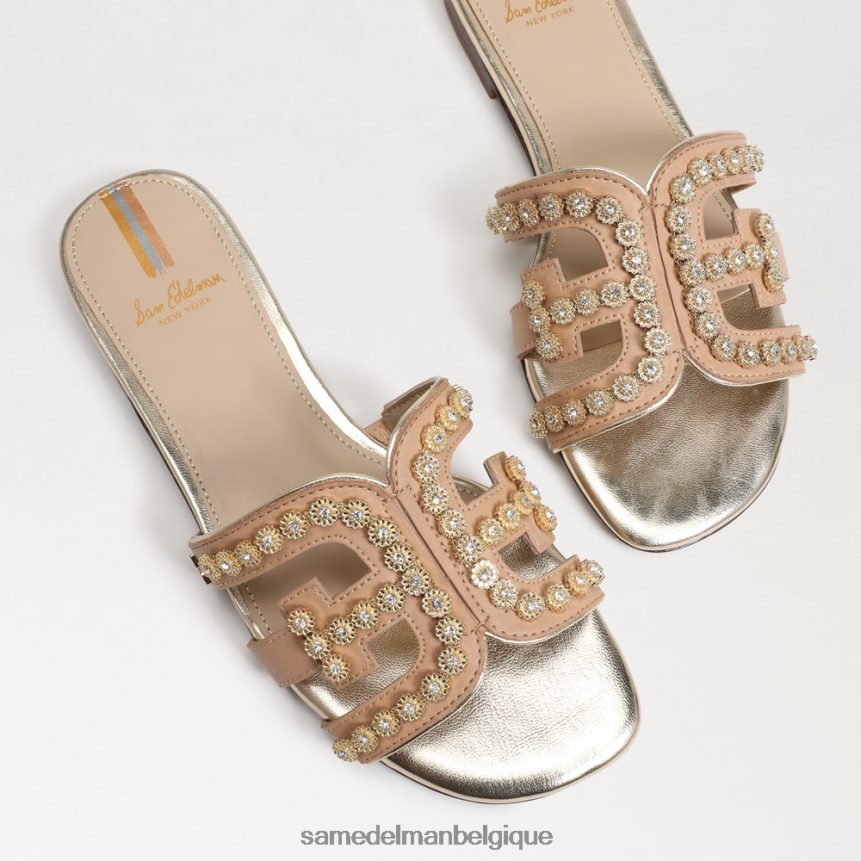 sandale à enfiler à fleurs de baie Sam Edelman femmes bois de hêtre JZ0XZ0623 chaussure