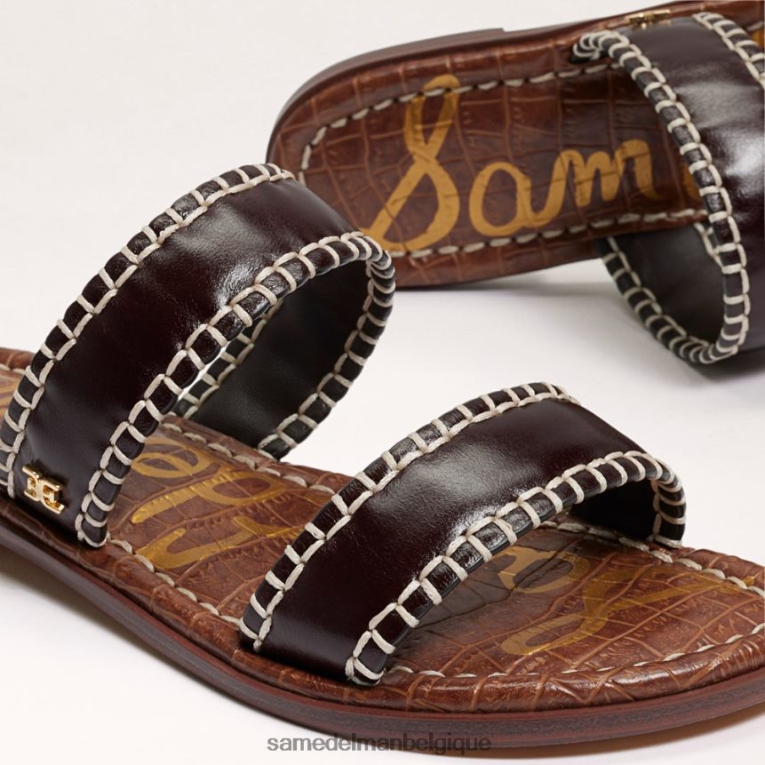 sandale à enfiler ginna Sam Edelman femmes marron foncé JZ0XZ0263 chaussure