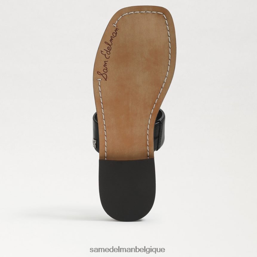 sandale à enfiler haydee Sam Edelman femmes Cuir noir JZ0XZ0572 chaussure