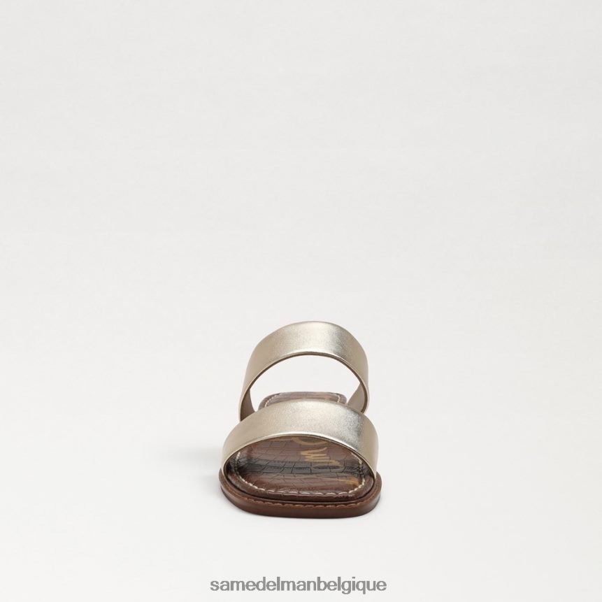 sandale à enfiler haydee Sam Edelman femmes cuir à la feuille d'or JZ0XZ0574 chaussure