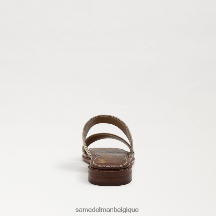 sandale à enfiler haydee Sam Edelman femmes cuir à la feuille d'or JZ0XZ0574 chaussure