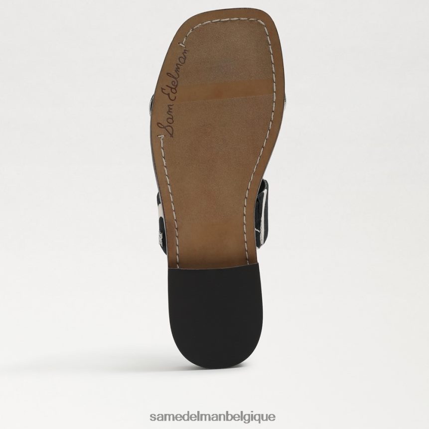 sandale à enfiler hera Sam Edelman femmes noir/zèbre naturel JZ0XZ0741 chaussure