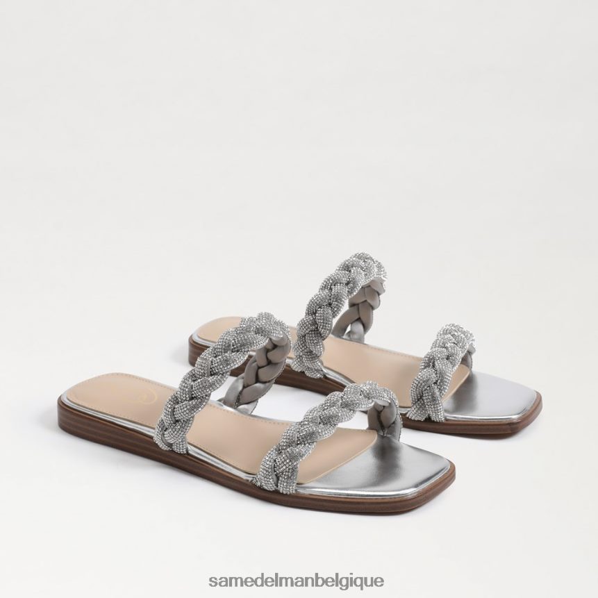 sandale à enfiler inette Sam Edelman femmes argent doux JZ0XZ0693 chaussure