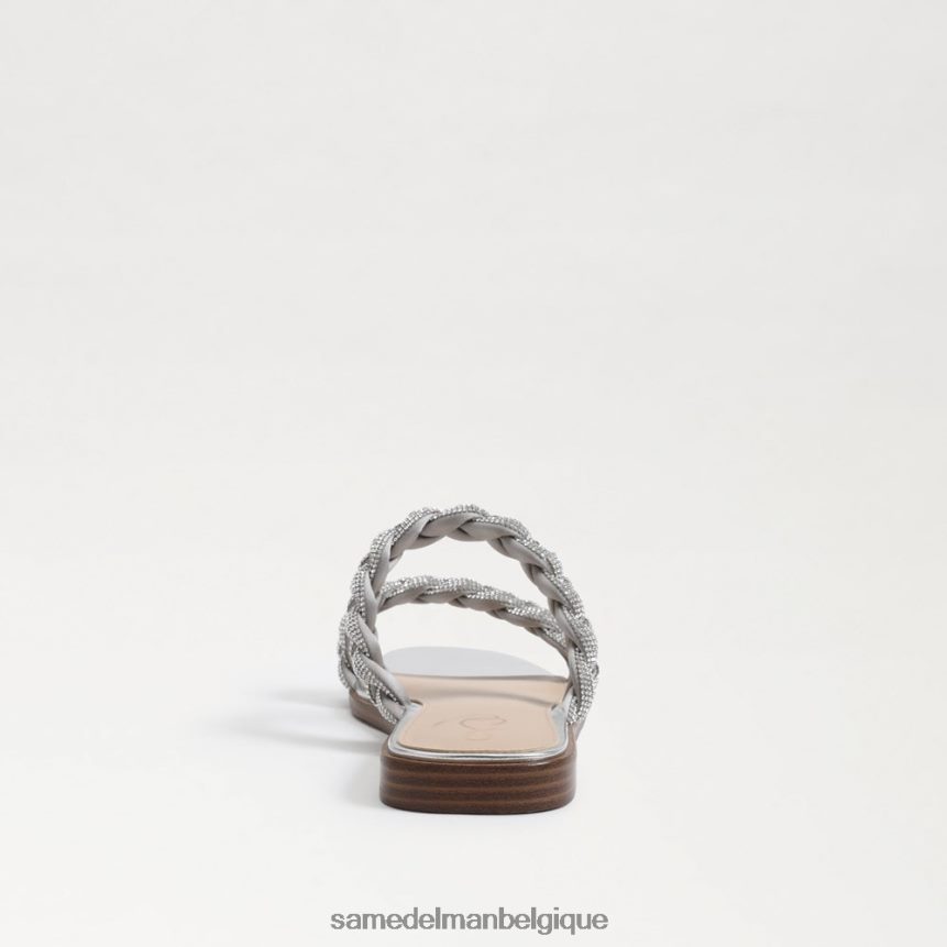 sandale à enfiler inette Sam Edelman femmes argent doux JZ0XZ0693 chaussure