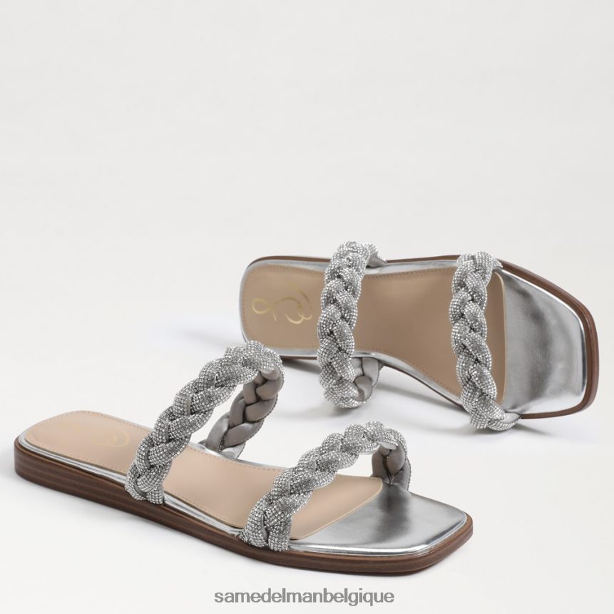 sandale à enfiler inette Sam Edelman femmes argent doux JZ0XZ0693 chaussure