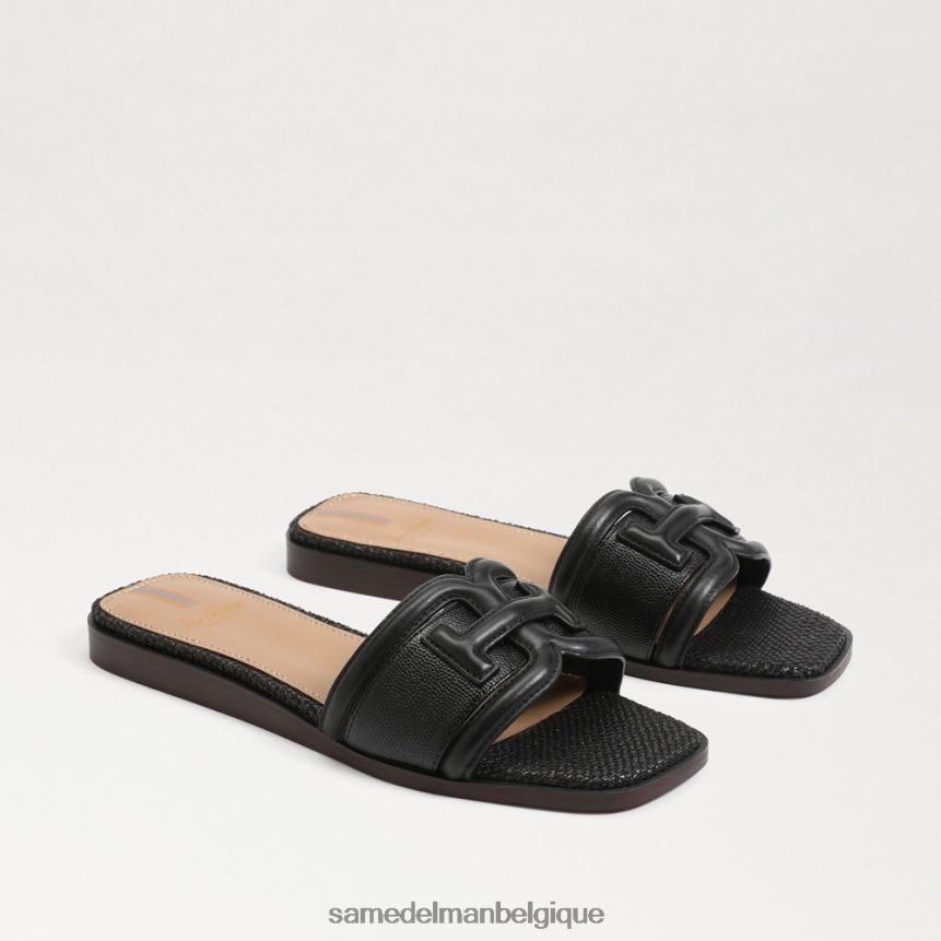 sandale à enfiler irina Sam Edelman femmes lézard noir JZ0XZ03 chaussure
