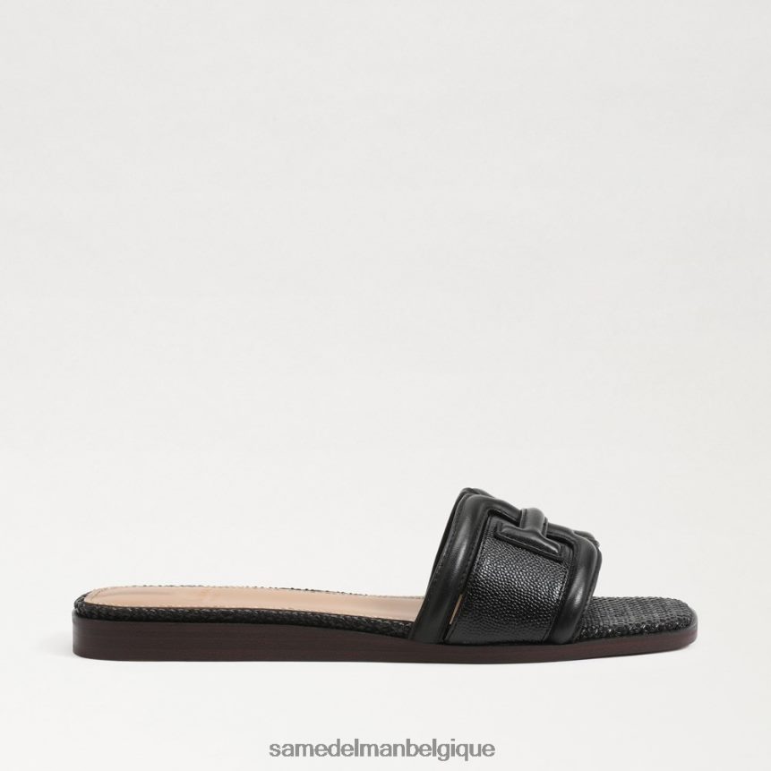 sandale à enfiler irina Sam Edelman femmes lézard noir JZ0XZ03 chaussure