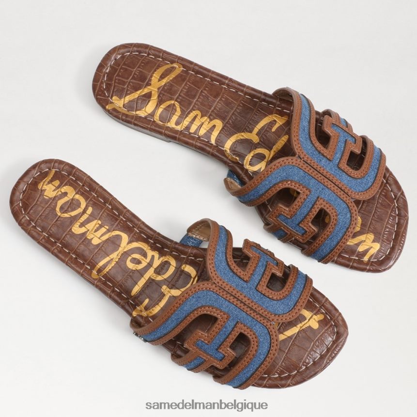 sandale à enfiler multicolore bay Sam Edelman femmes indigo lavé JZ0XZ0590 chaussure