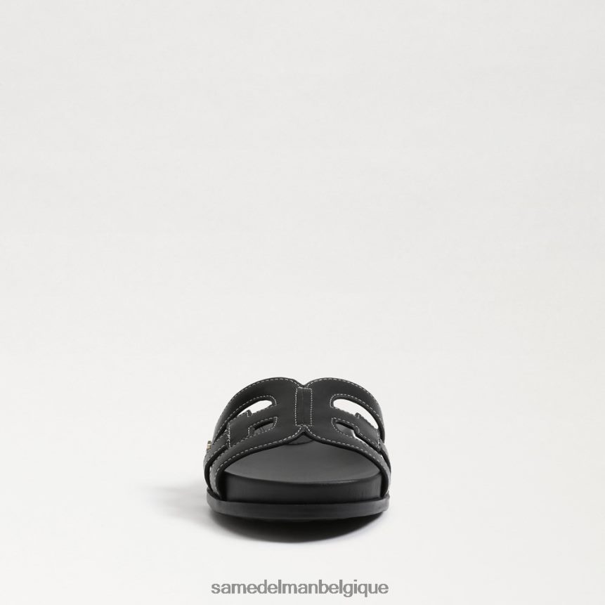 sandale à enfiler nettie Sam Edelman femmes Cuir noir JZ0XZ0274 chaussure