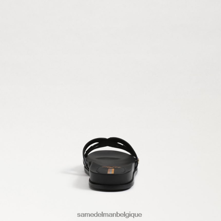 sandale à enfiler nettie Sam Edelman femmes Cuir noir JZ0XZ0274 chaussure