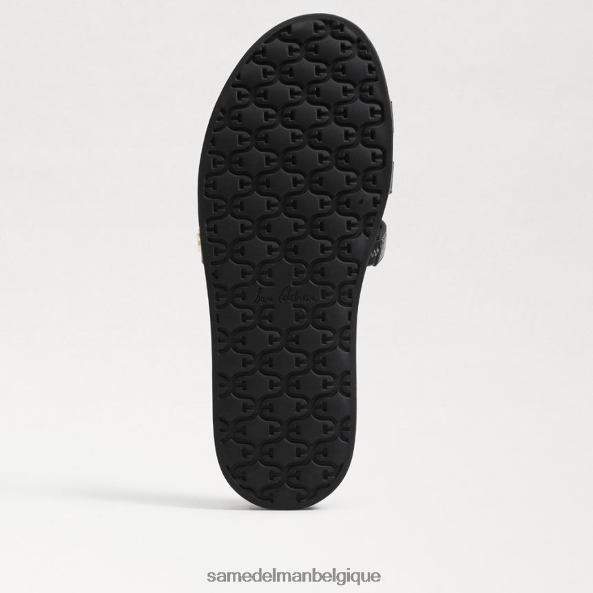 sandale à enfiler nettie Sam Edelman femmes Cuir noir JZ0XZ0274 chaussure