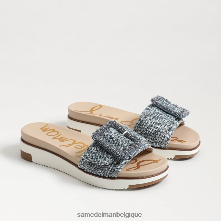 sandale à enfiler à perles ariane Sam Edelman femmes bleu neuf délavé JZ0XZ0700 chaussure