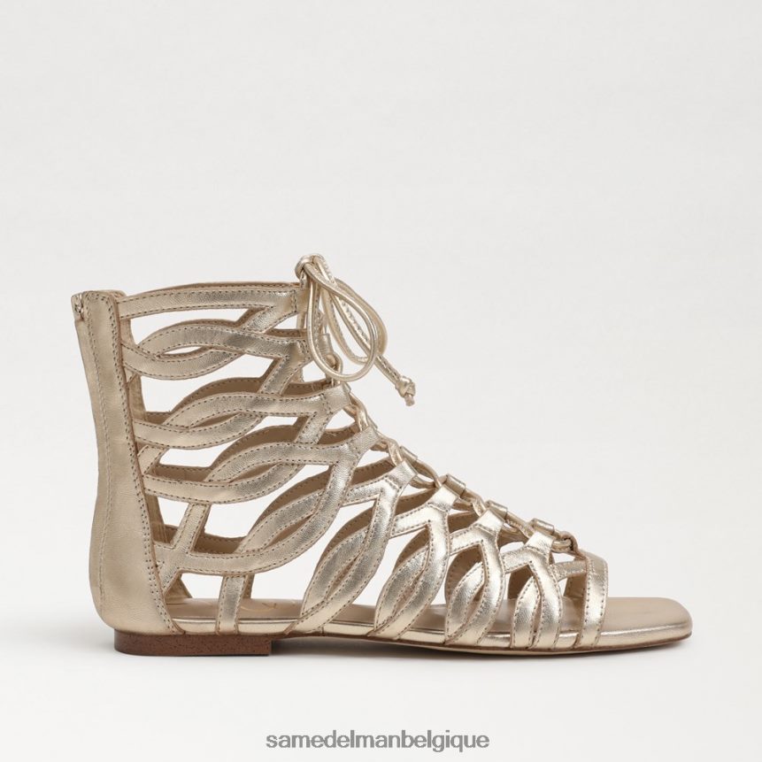 sandale gladiateur lara Sam Edelman femmes feuille d'or JZ0XZ0945 chaussure