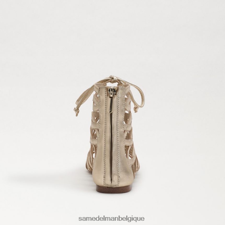 sandale gladiateur lara Sam Edelman femmes feuille d'or JZ0XZ0945 chaussure