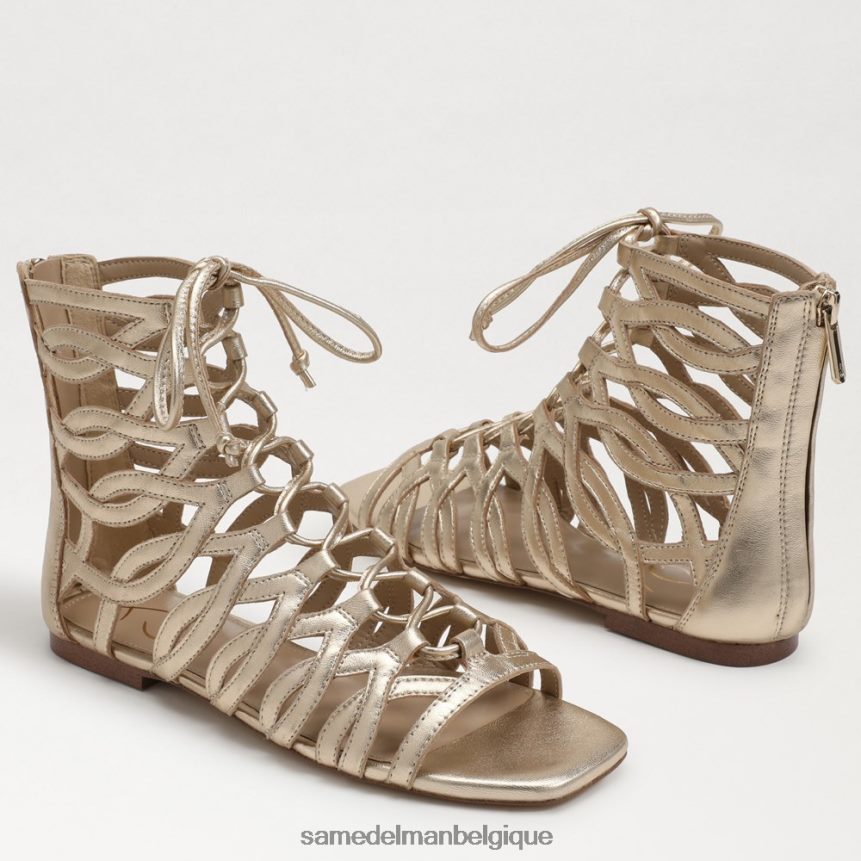 sandale gladiateur lara Sam Edelman femmes feuille d'or JZ0XZ0945 chaussure