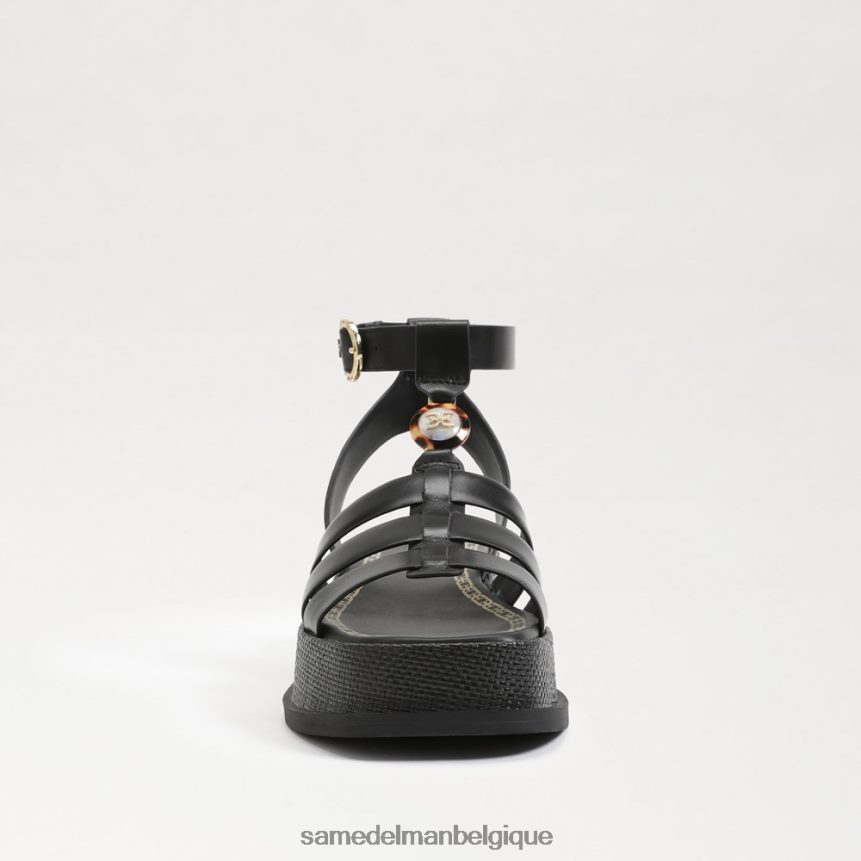 sandale gladiateur plateforme naima Sam Edelman femmes Cuir noir JZ0XZ0602 chaussure