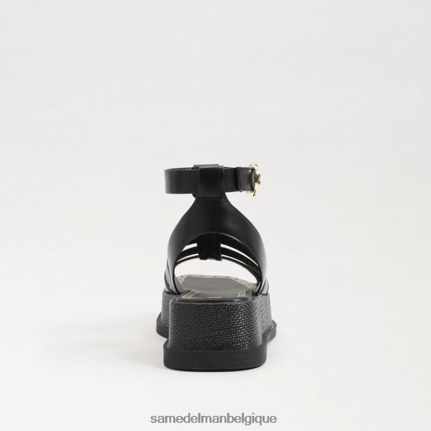 sandale gladiateur plateforme naima Sam Edelman femmes Cuir noir JZ0XZ0602 chaussure