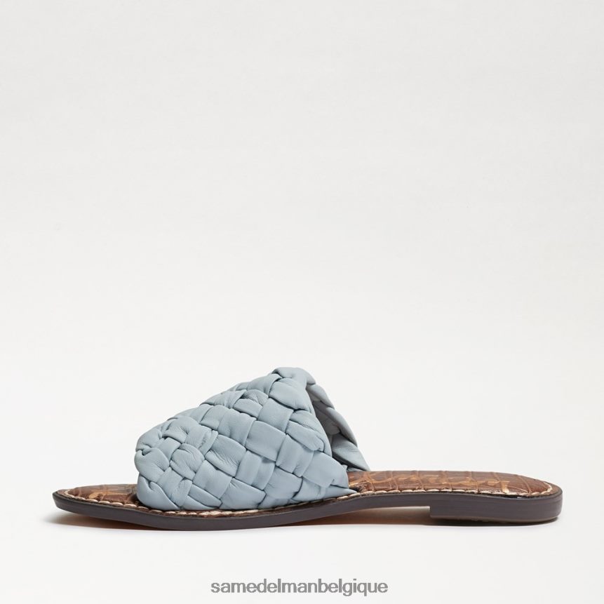 sandale à glissière tissée Griffin Sam Edelman femmes cuir bleu riviera JZ0XZ0635 chaussure