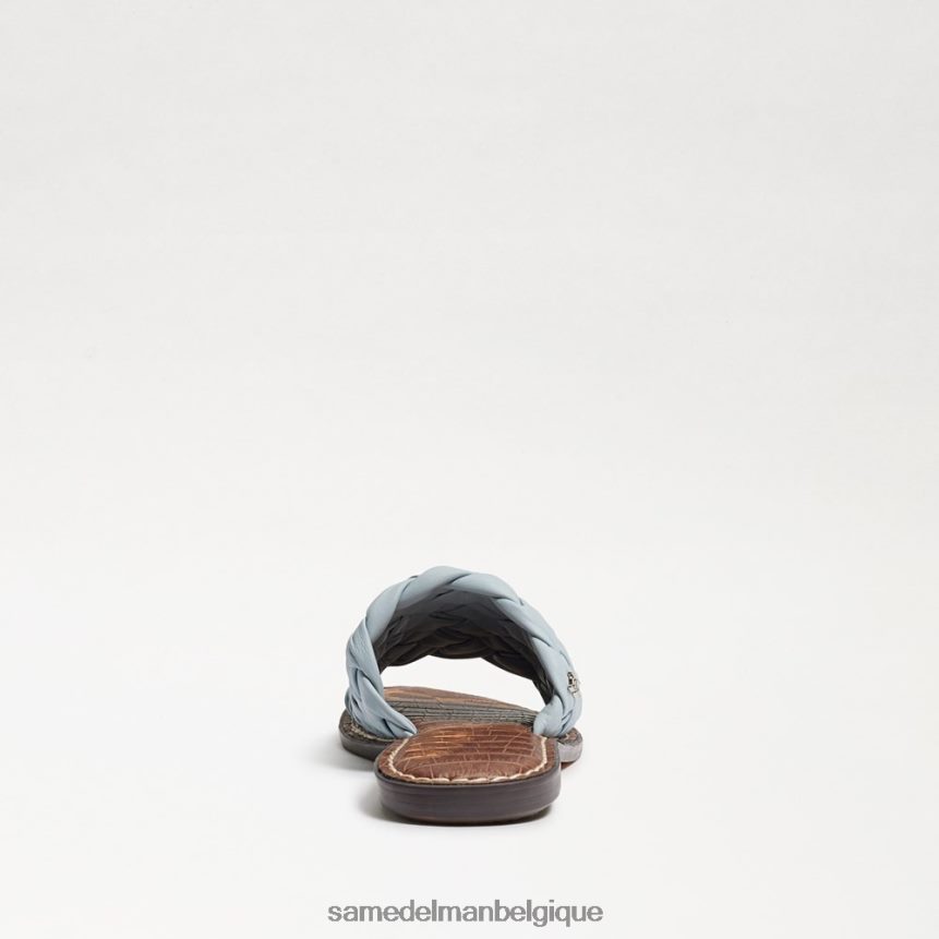 sandale à glissière tissée Griffin Sam Edelman femmes cuir bleu riviera JZ0XZ0635 chaussure