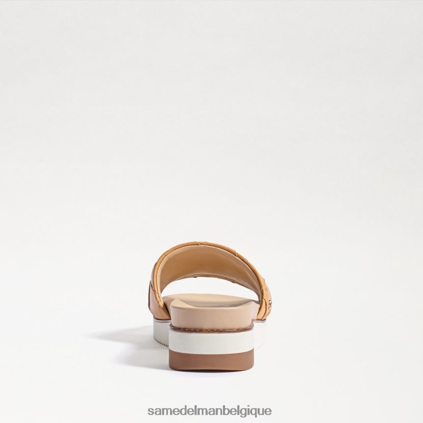 sandale à glissière tissée adaley Sam Edelman femmes cuir sable naturel JZ0XZ0753 chaussure