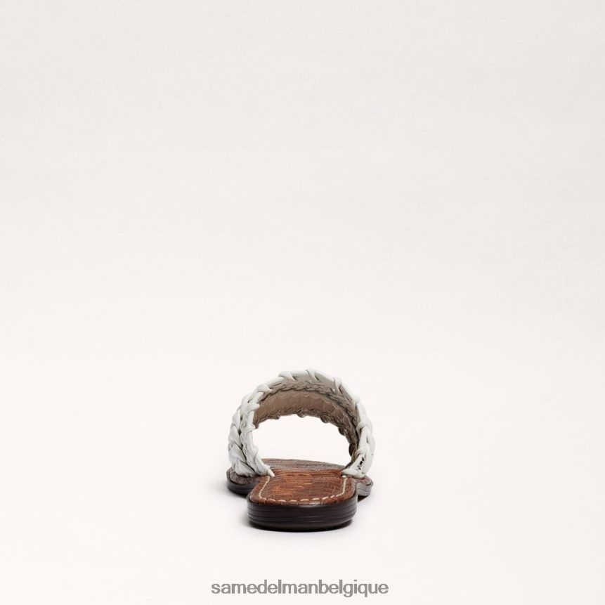 sandale à glissière tissée giada Sam Edelman femmes blanc brillant JZ0XZ0403 chaussure