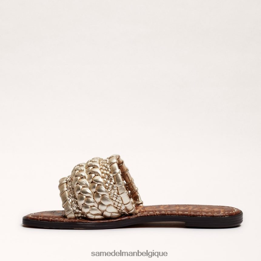 sandale à glissière tissée giada Sam Edelman femmes feuille d'or JZ0XZ0406 chaussure
