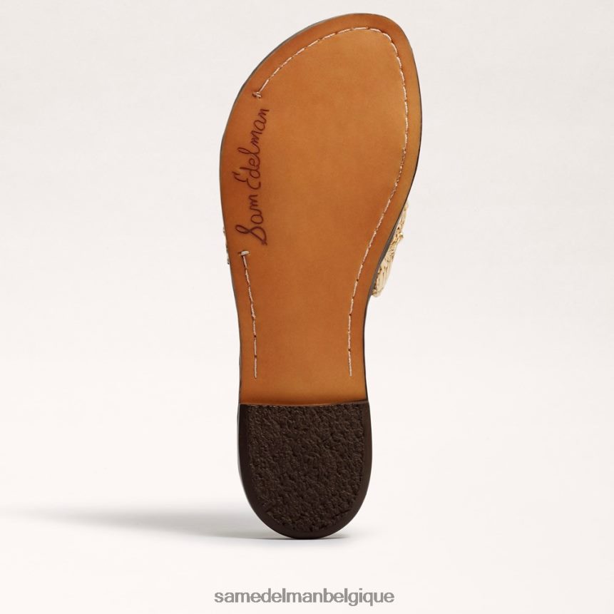 sandale à glissière tissée giada Sam Edelman femmes feuille d'or JZ0XZ0406 chaussure