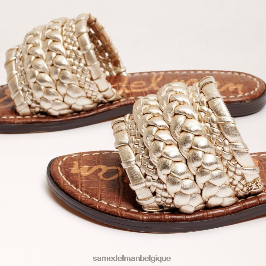 sandale à glissière tissée giada Sam Edelman femmes feuille d'or JZ0XZ0406 chaussure