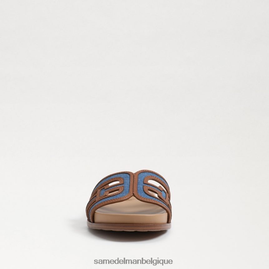 sandale multi-glissières nettie Sam Edelman femmes indigo lavé JZ0XZ0425 chaussure