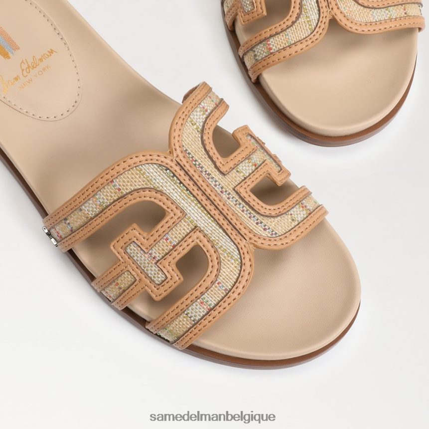 sandale multi-glissières nettie Sam Edelman femmes raphia multi naturel JZ0XZ0424 chaussure