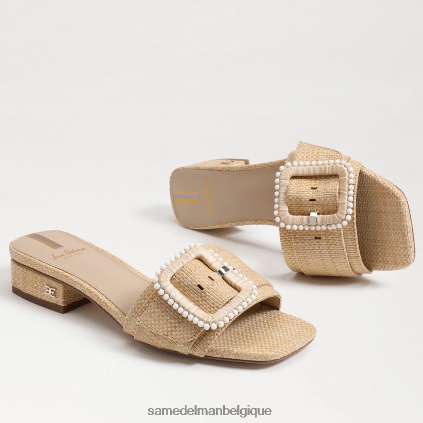 sandale à perles diacon Sam Edelman femmes hêtre blanchi JZ0XZ0194 chaussure