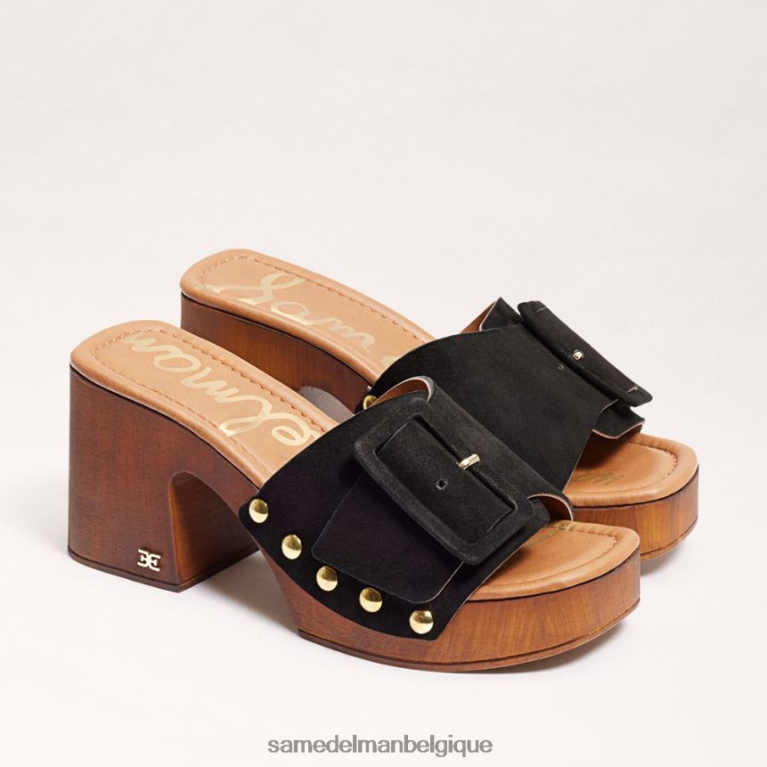 sandale à plateforme marcia Sam Edelman femmes Suède noir JZ0XZ060 chaussure