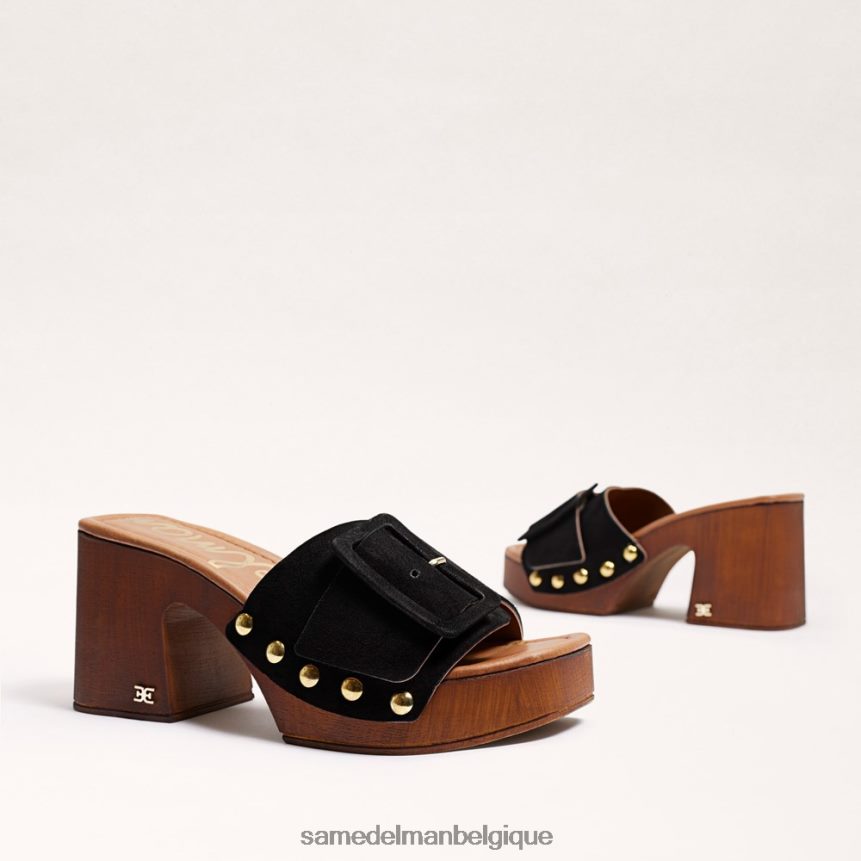 sandale à plateforme marcia Sam Edelman femmes Suède noir JZ0XZ060 chaussure