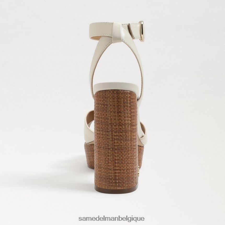 sandale plateforme nolita Sam Edelman femmes cuir ivoire moderne JZ0XZ0722 chaussure