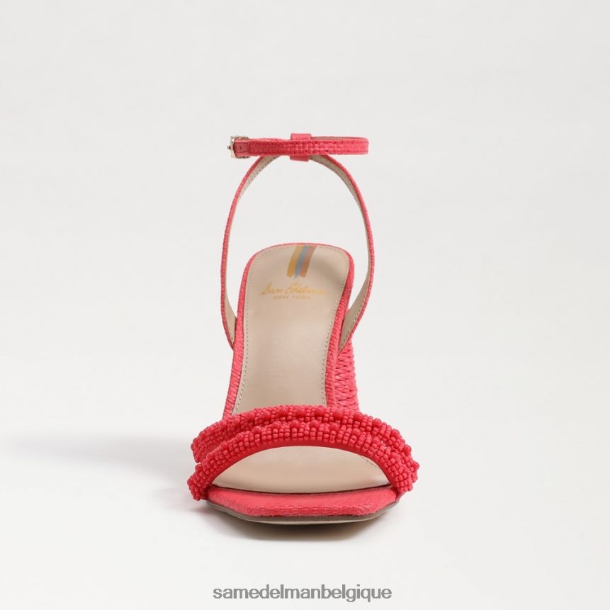 sandale à talon bloc avec perles kia Sam Edelman femmes baros rose JZ0XZ0487 chaussure