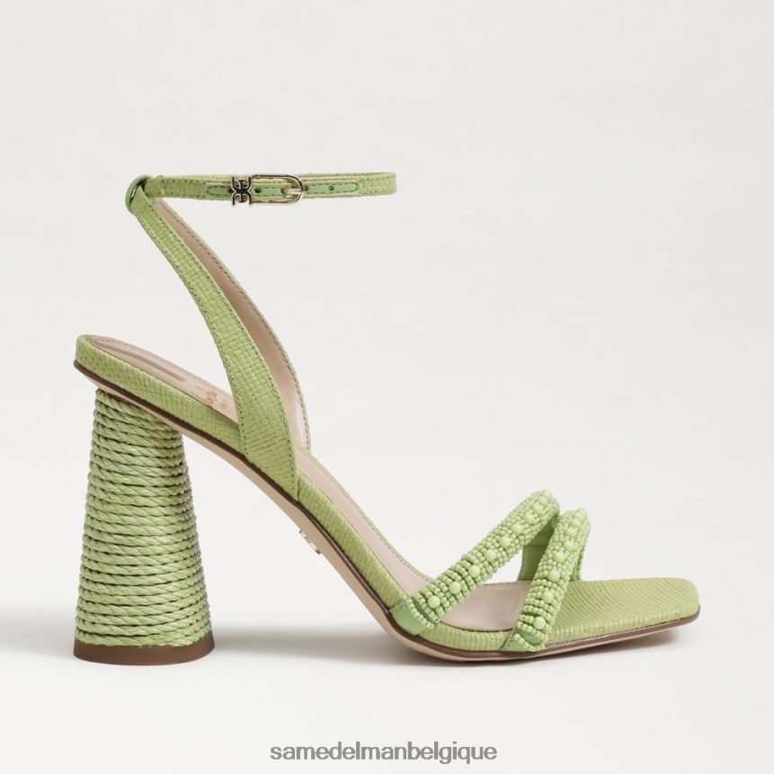 sandale à talon bloc avec perles kia Sam Edelman femmes perle d'été JZ0XZ0490 chaussure