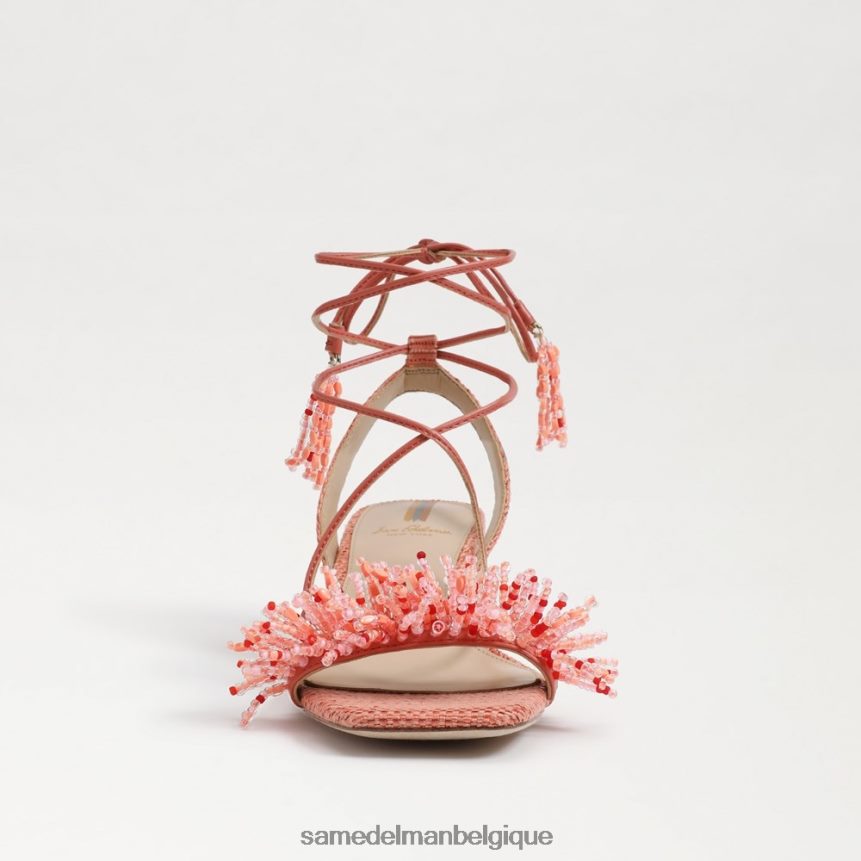 sandale à talon bloc et perles walda Sam Edelman femmes stuc rose JZ0XZ065 chaussure